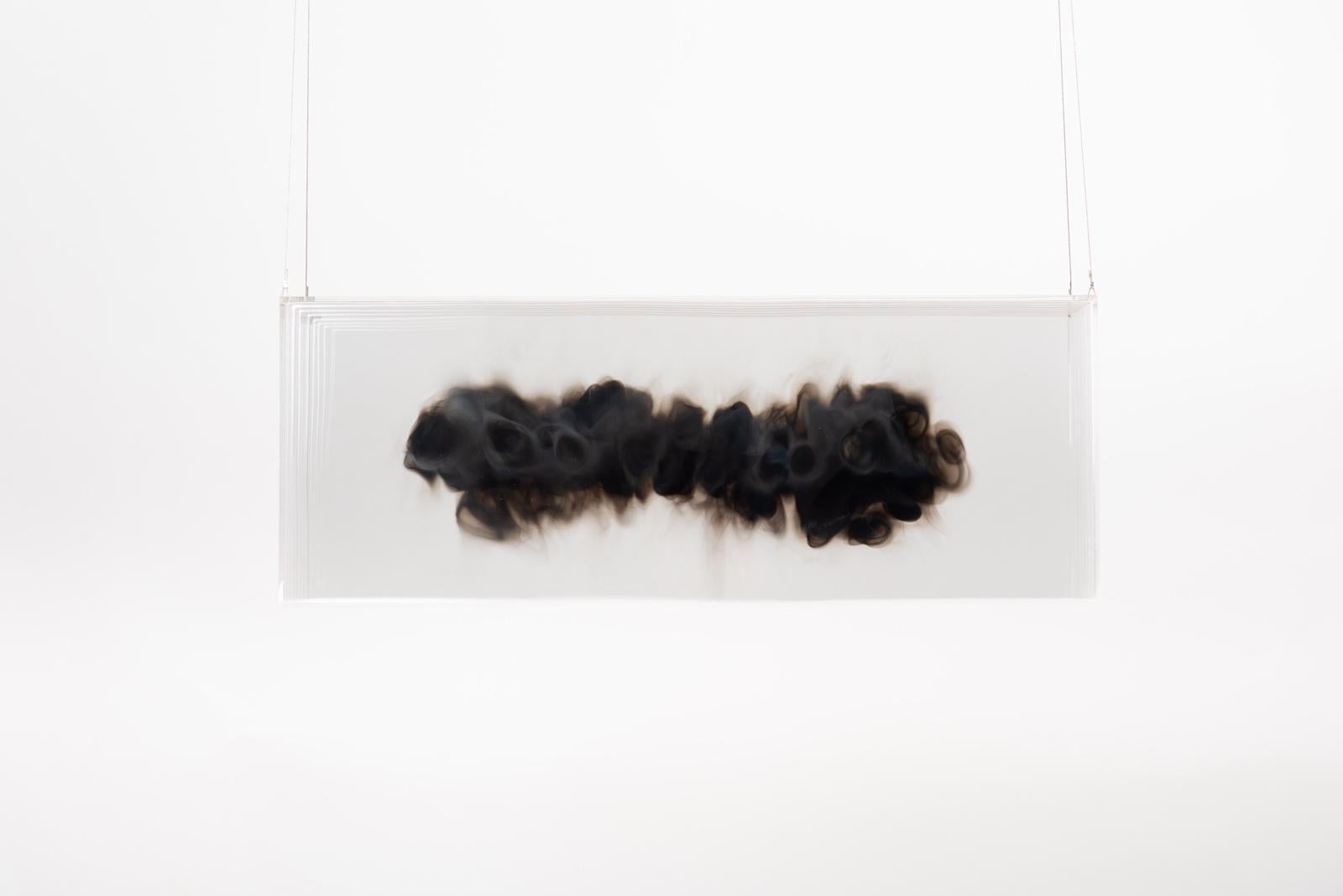 Isabel Alonso Vega Abstract Sculpture - "Hanging Smoke 2"