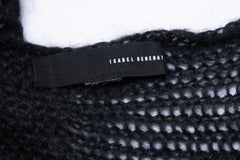Isabel Benenato, Chunky knitted black scarf