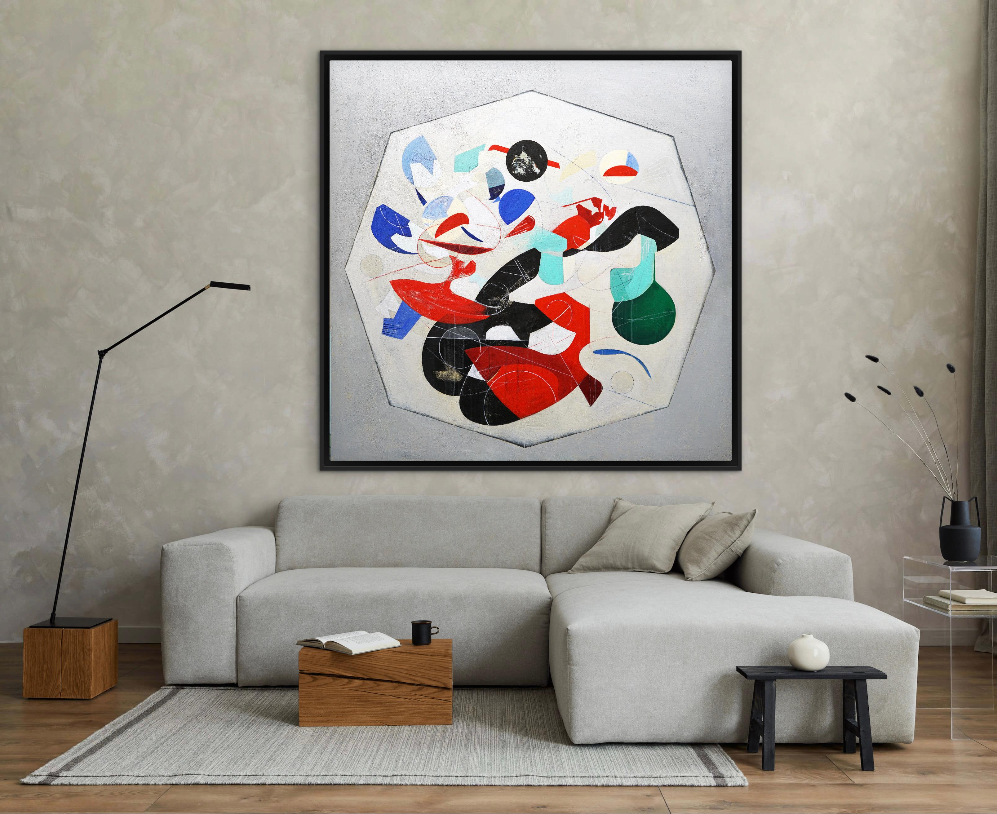  Isabel Brinck Abstraktes Ölgemälde auf Leinwand mit dem Titel 