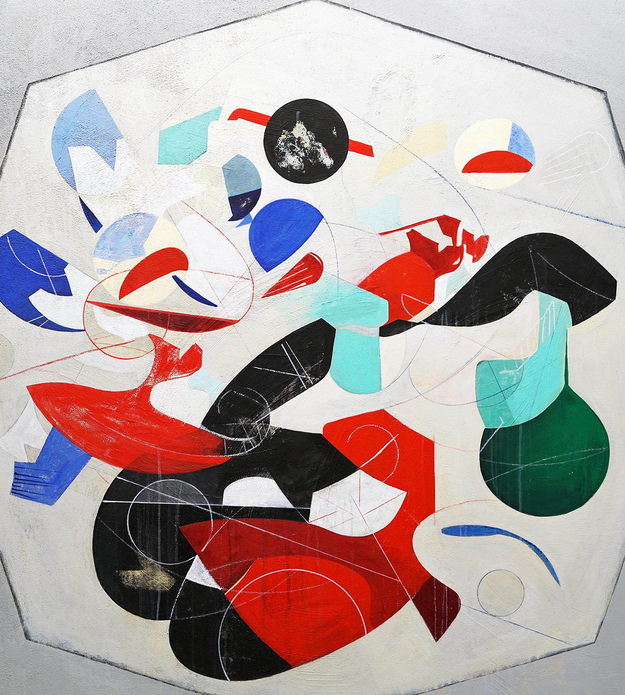 Isabel Brinck Abstraktes Ölgemälde auf Leinwand mit dem Titel 