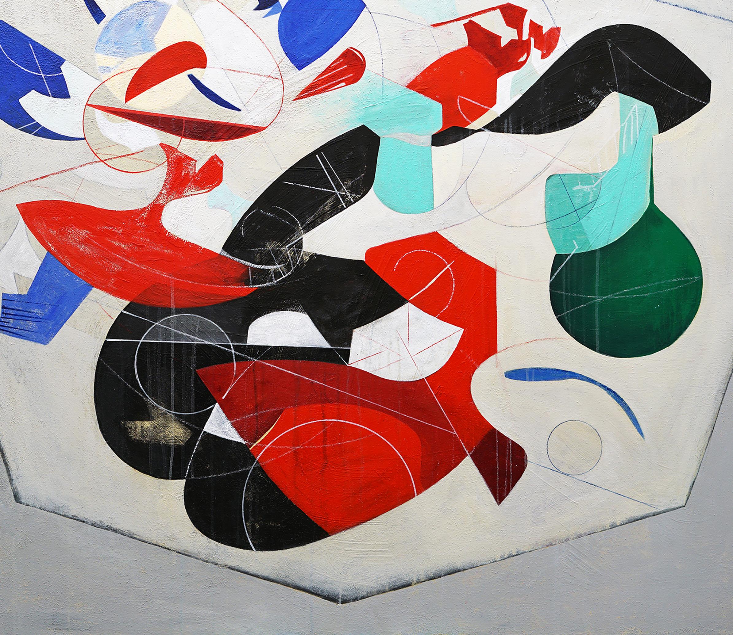 Isabel Brinck Abstraktes Ölgemälde auf Leinwand mit dem Titel 