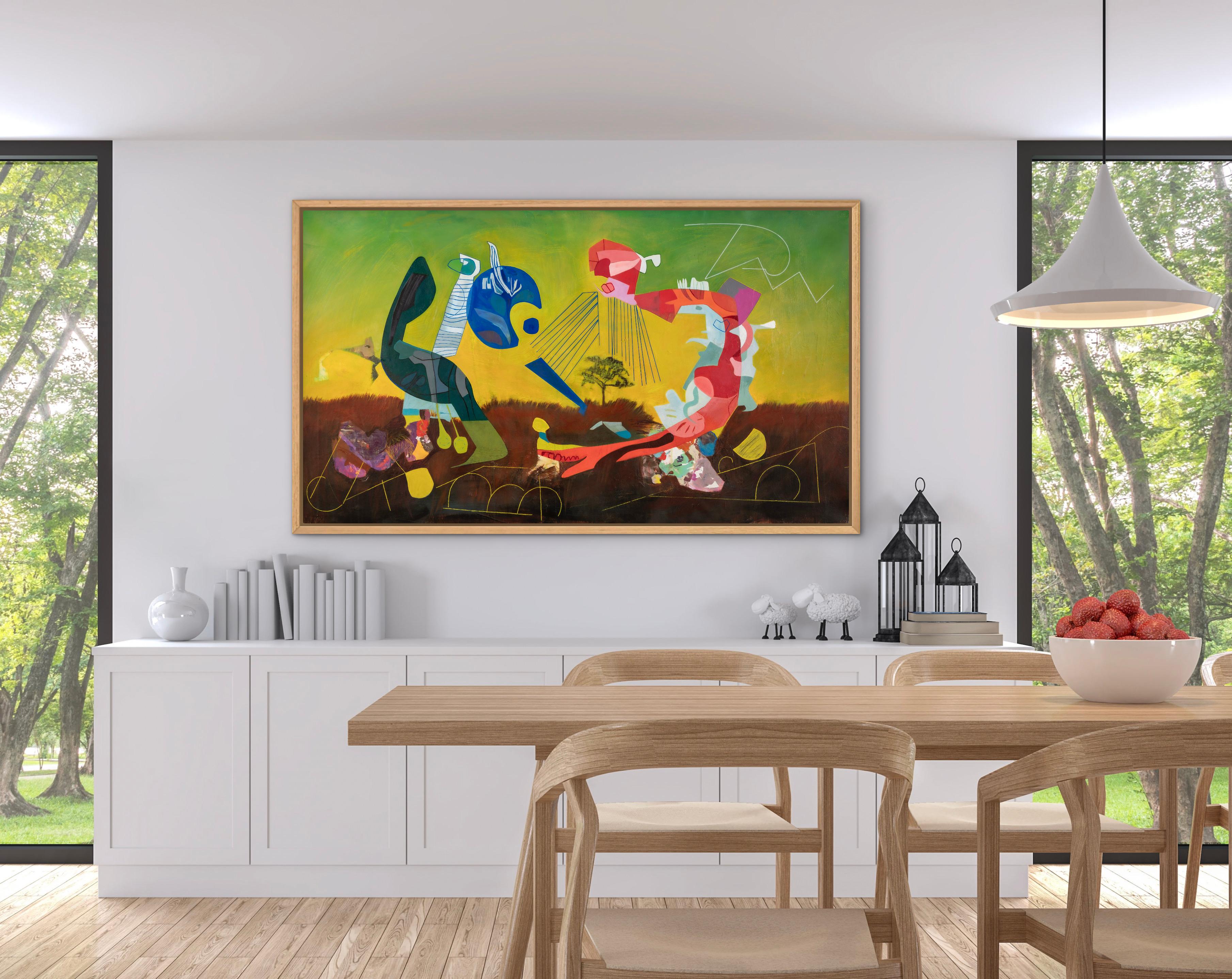 Isabel Brinck Abstrakte Malerei auf Leinwand  Mit dem Titel 