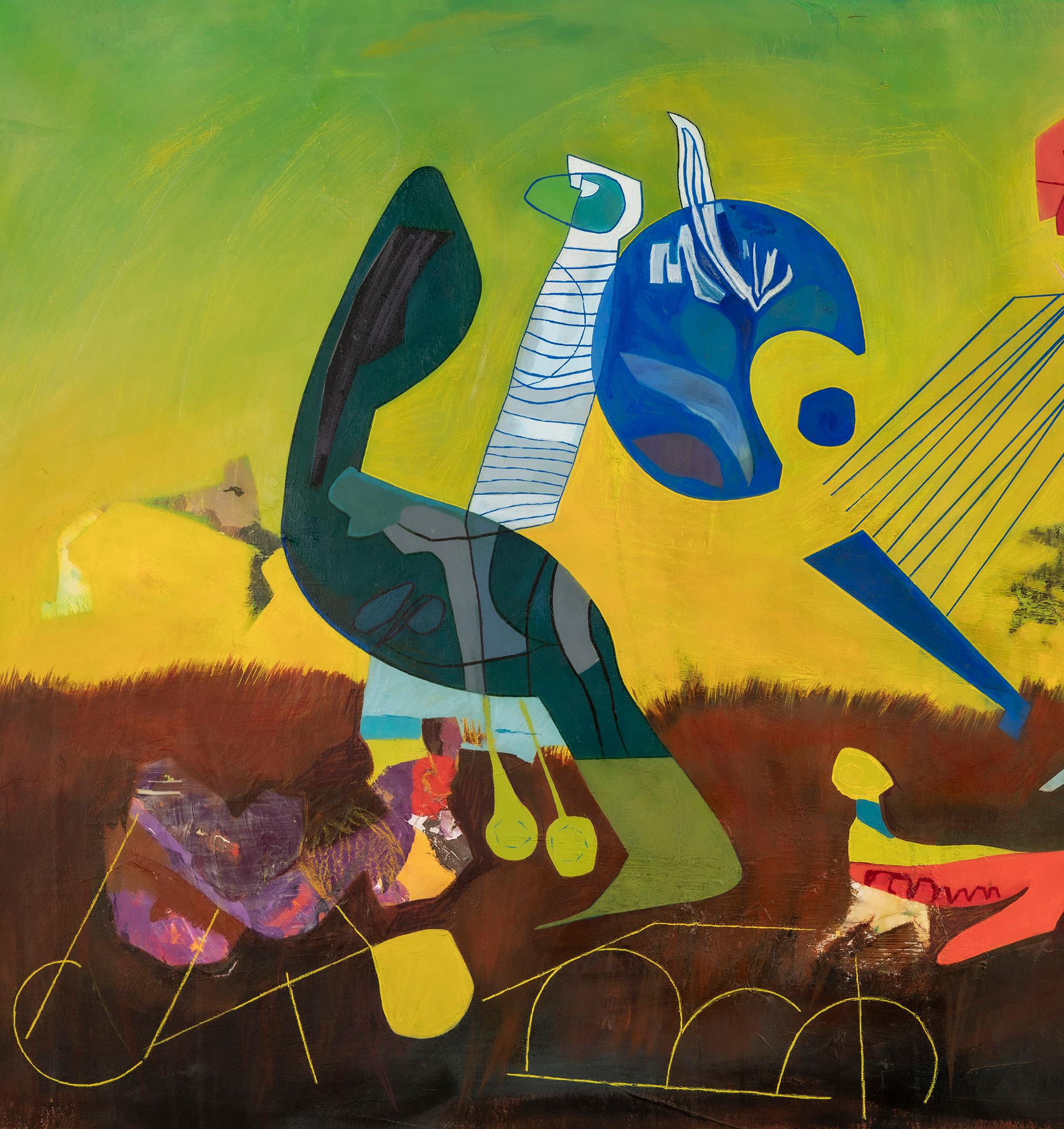 Isabel Brinck Abstrakte Malerei auf Leinwand Gemälde mit dem Titel 