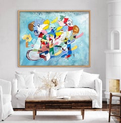 Isabel Brinck Original Abstract Painting on Canvas Titled "Perpetua"