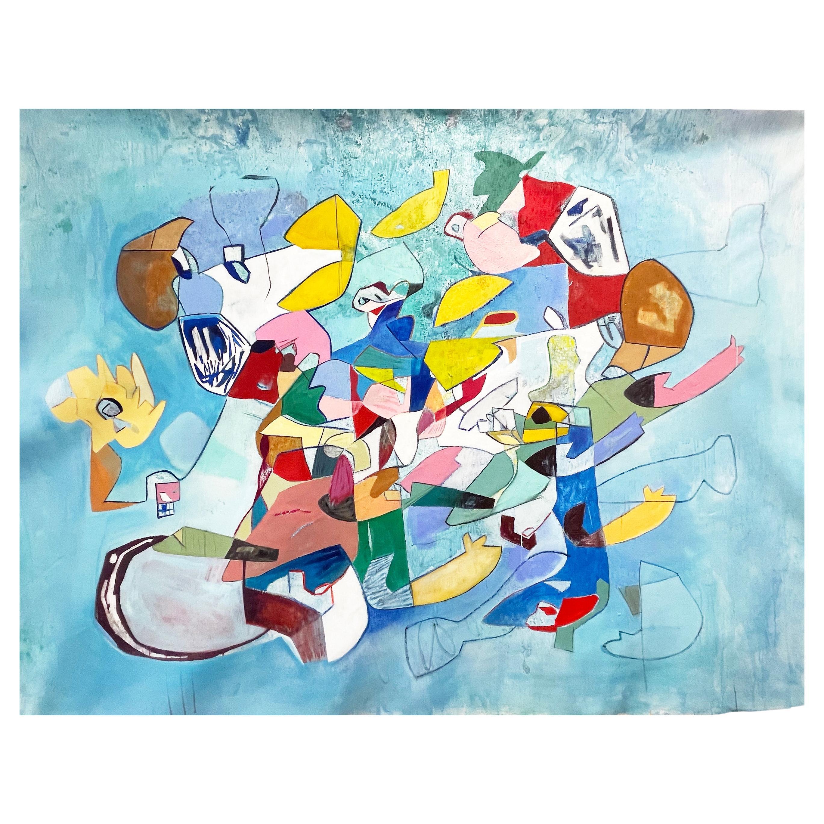 Isabel Brinck Original Abstraktes Gemälde auf Leinwand mit dem Titel "Perpetua"