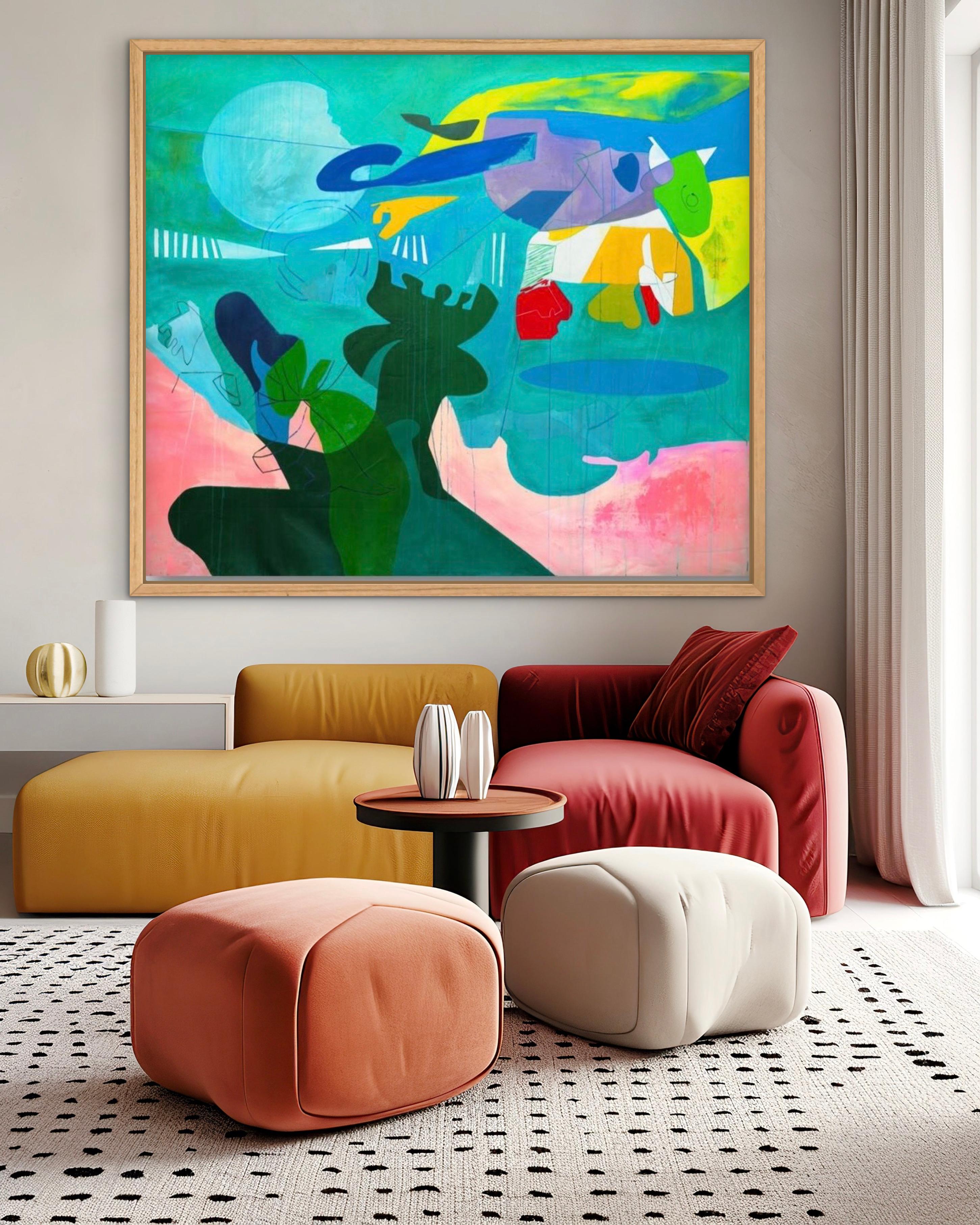 Isabel Brinck Original Abstract Painting on Canvas Titled 