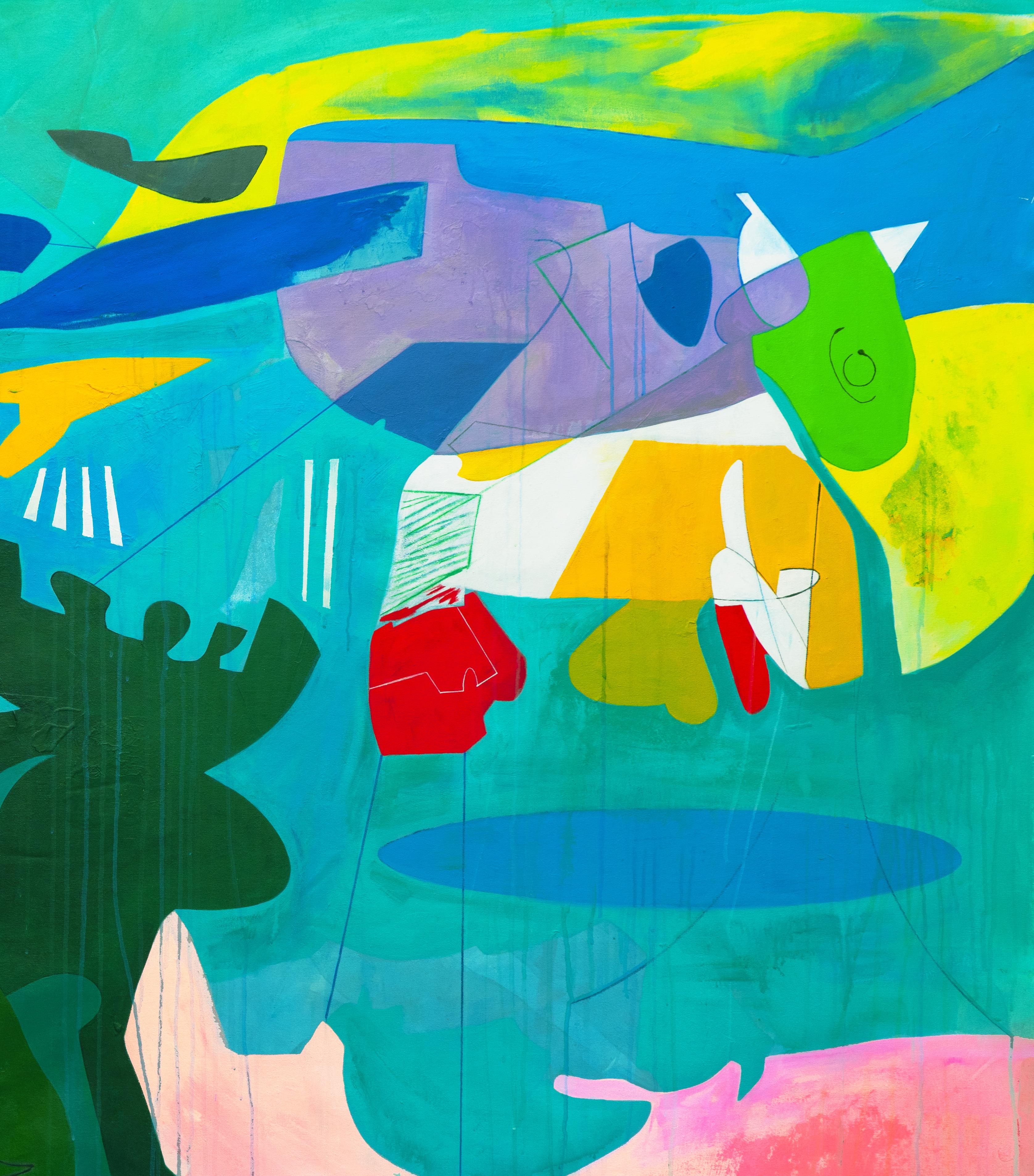 Modern Isabel Brinck Original Abstract Painting on Canvas Titled 