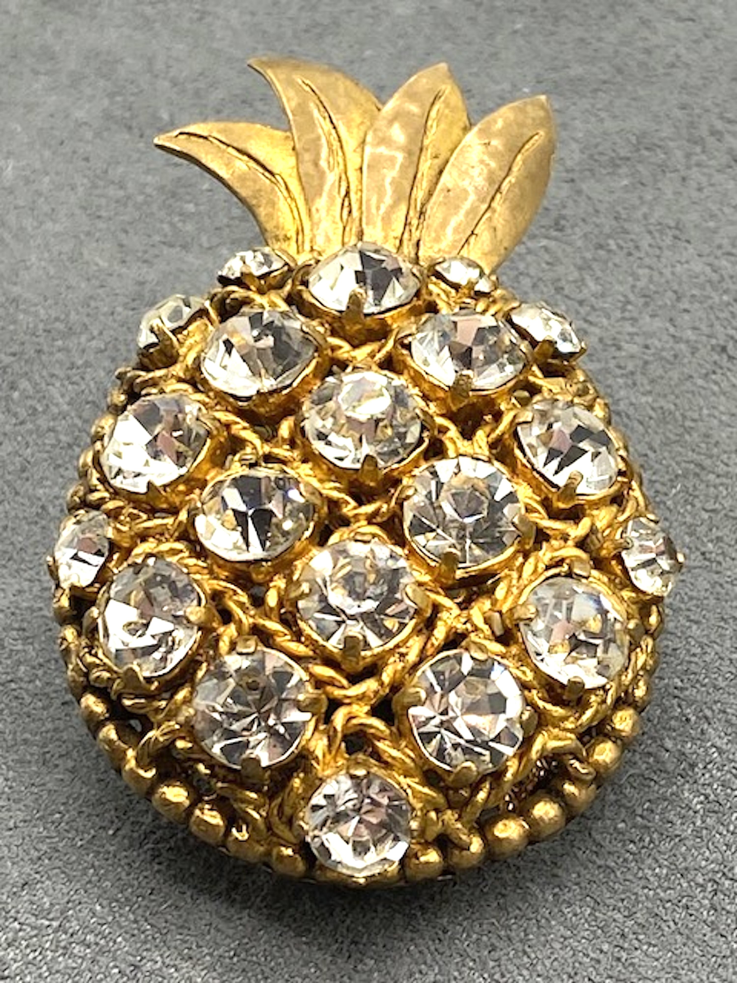 Femenino o masculino Broche Piña Isabel Canoval años 80 en venta