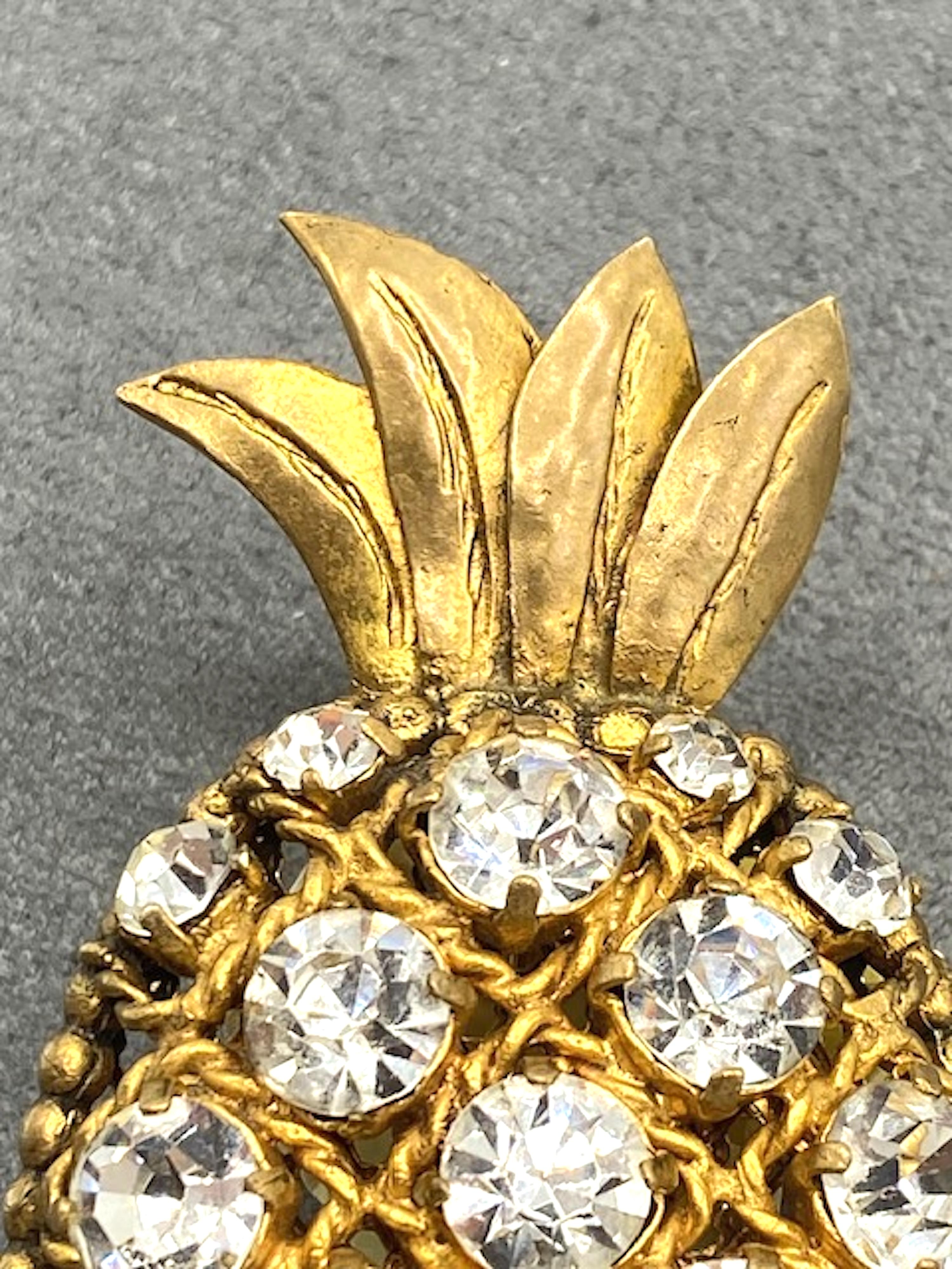 Broche Piña Isabel Canoval años 80 en venta 1