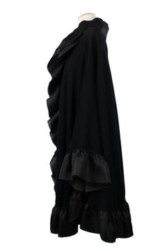 Isabel Canovas black silk cape