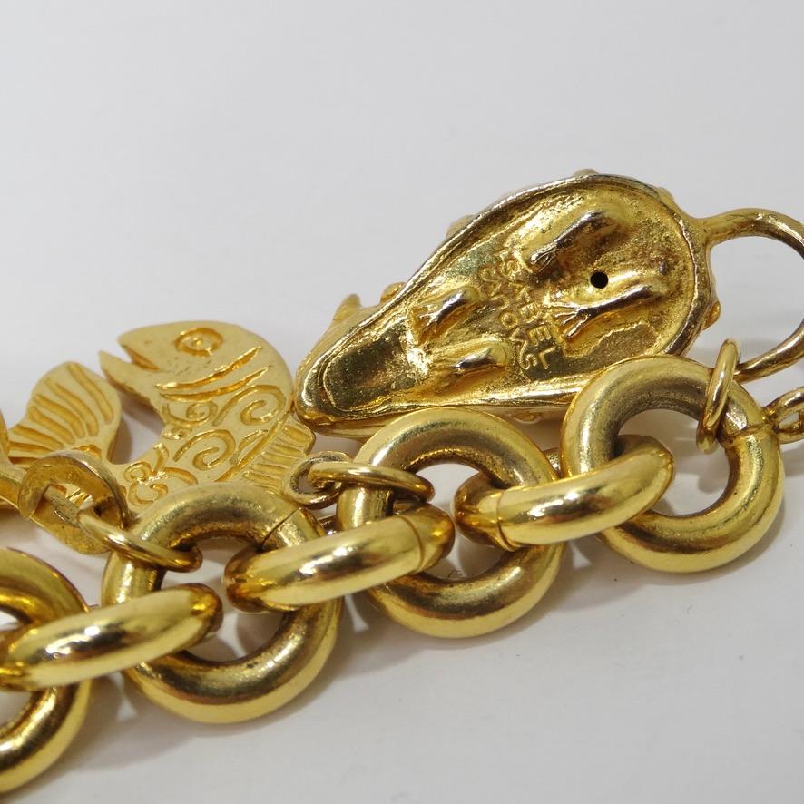 gold cat bracelet