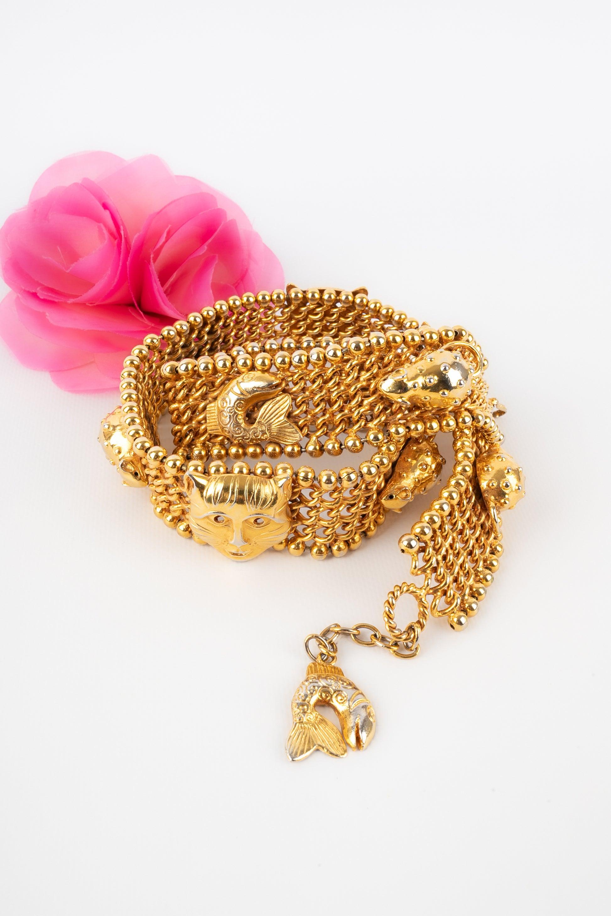Isabel Canovas Chain Belt with Animal Shapes For Sale 5