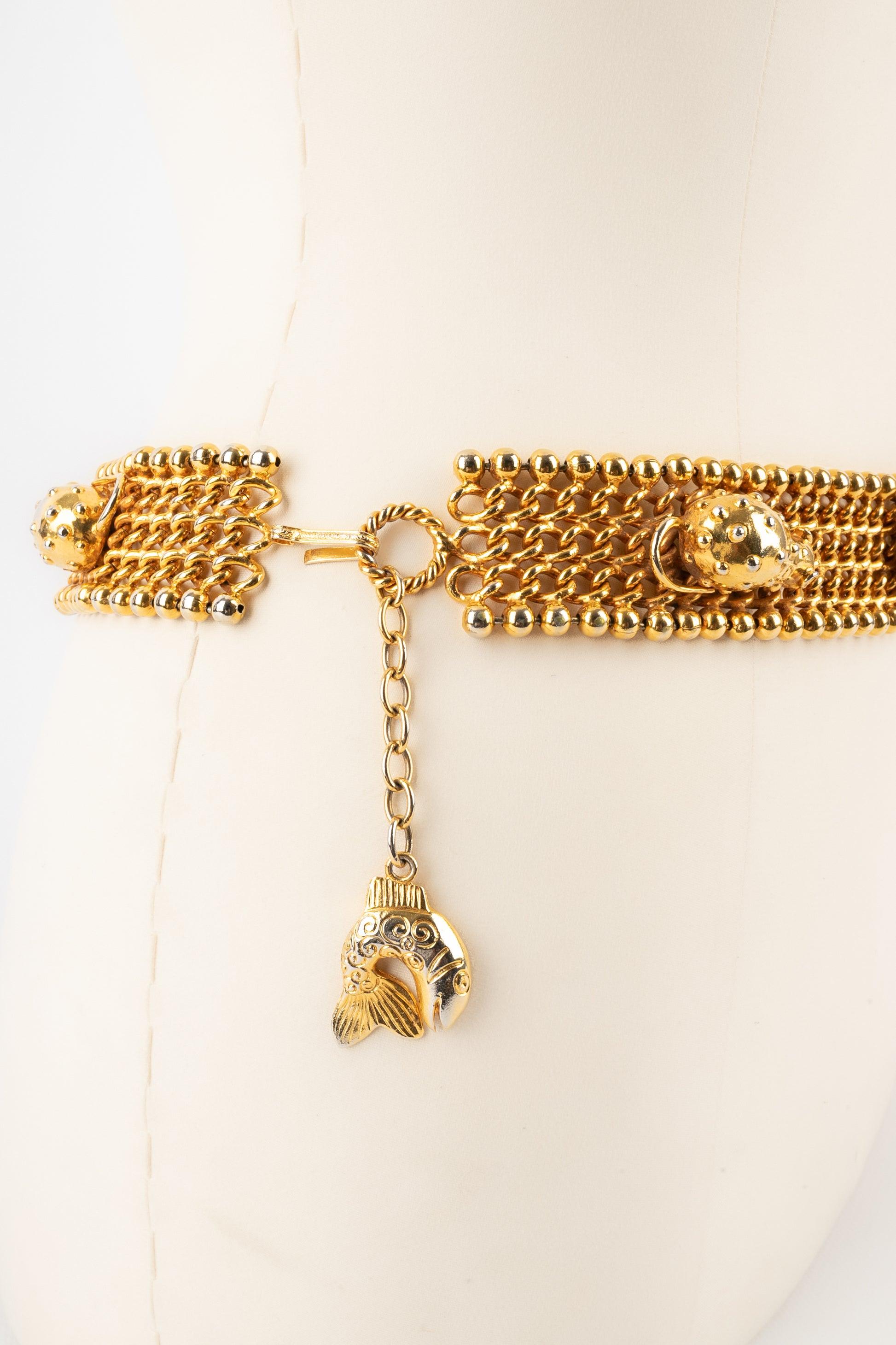 Isabel Canovas Chain Belt with Animal Shapes In Good Condition For Sale In SAINT-OUEN-SUR-SEINE, FR