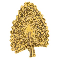 Isabel Canovas Gilt Bronze Tree Pin brooch