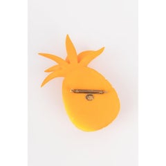 Isabel Canovas Orange Bakelite Canovas Pineapple Brooch