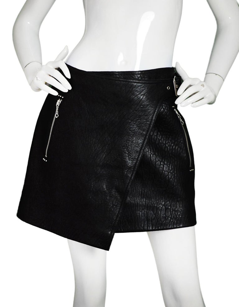 Isabel marant cheap etoile leather skirt