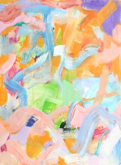 Abstract 1, peinture à l'huile sur papier d'Isabel Gamerov