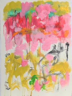 Abstract 3, peinture à l'huile sur papier d'Isabel Gamerov