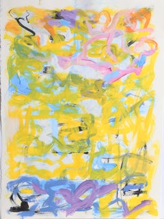 Abstract 4, peinture à l'huile sur papier d'Isabel Gamerov