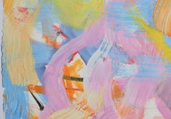 Abstracto 6, Pintura al óleo expresionista abstracta sobre papel de Isabel Gamerov