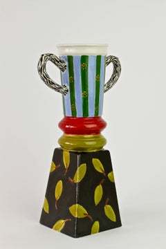 Isabel Klingenstein German Art Studio Pottery in Memphis Style, circa 1980s
