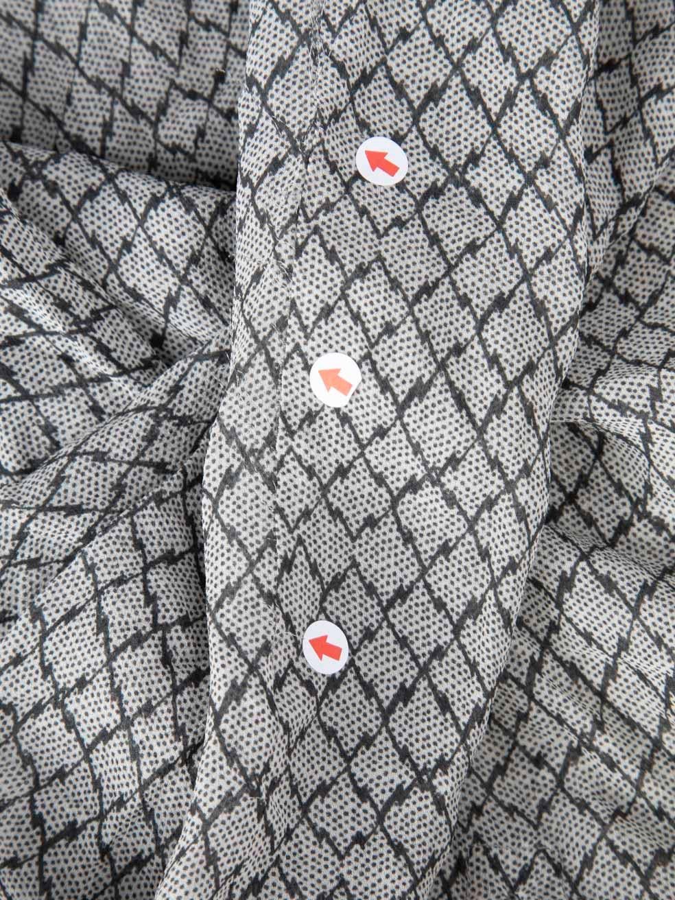 Women's Isabel Marant Abstract Silk Blouse Size XL
