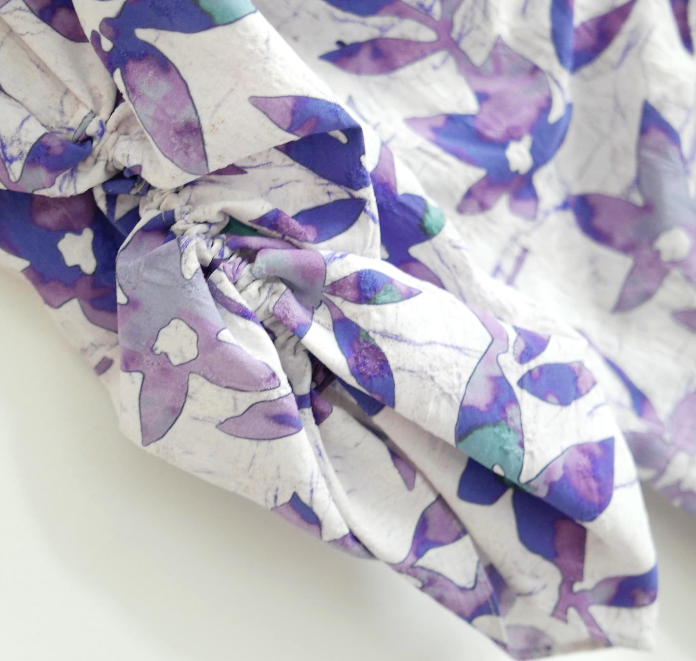 De las mujeres Isabel Marant Albisd Vestido de jacquard flocado floral morado