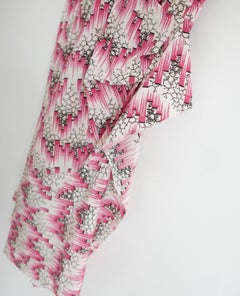 Isabel Marant Arodie - Vestito in seta rosa FR38/UK10 con gonna asimmetrica