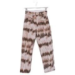 Isabel Marant AW19 Tie Dye Print High Waisted Jeans