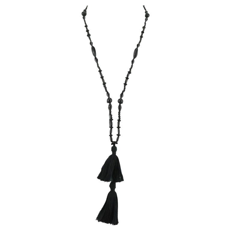 Isabel Marant Beaded Tassel Necklace For Sale at 1stDibs