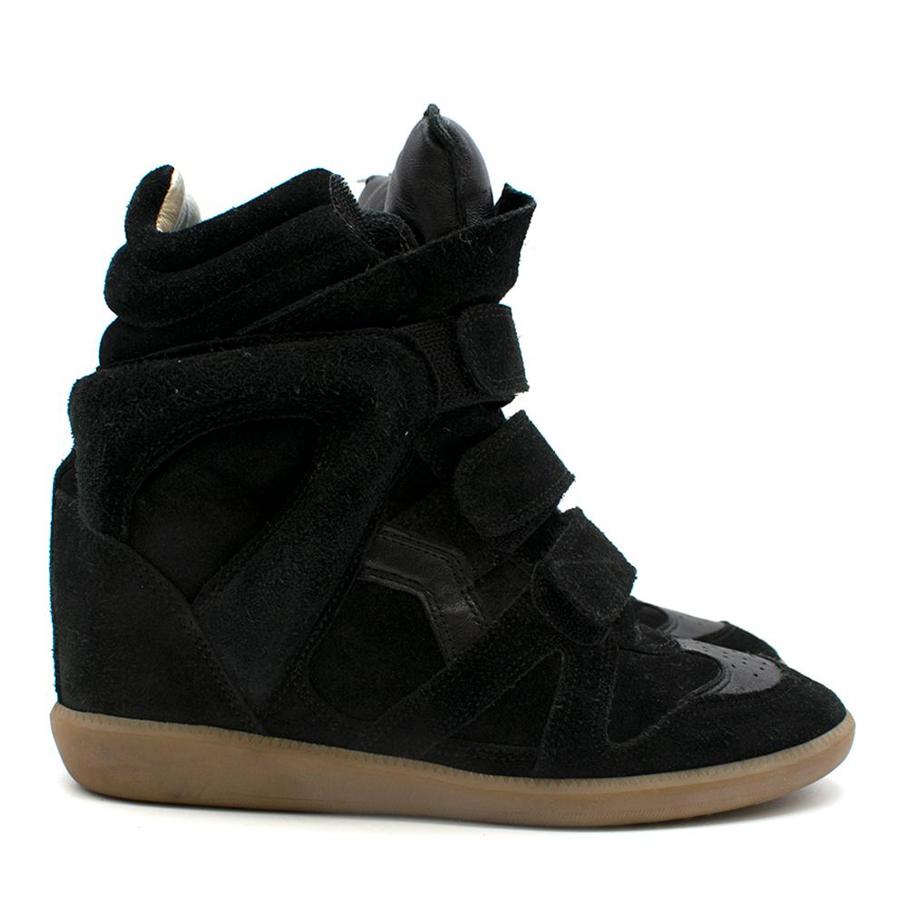 Isabel Marant Beckett Suede Wedge Sneakers 

Suede effect
Velcro closure
Round toe-line
Wedge heel
Internal wedge heel
Rubber sole
Cream leather interior 
Gold hardware
Dust bag included

Please note, these items are pre-owned and may show some