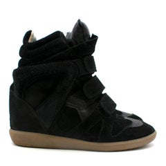 Isabel Marant Beckett Suede Wedge Sneakers	37