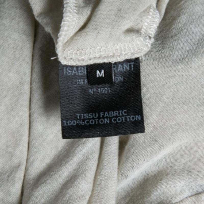 Isabel Marant Beige Cotton See Through Sleeveless Mini Dress M en vente 1