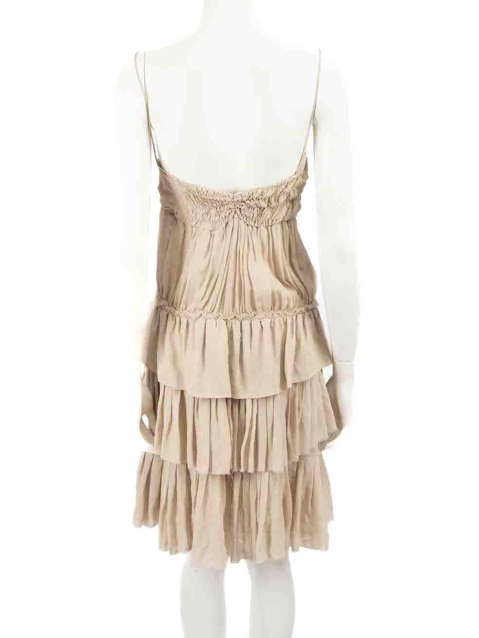 Isabel Marant Beige Seide Camisole Smock Minikleid Größe XS im Zustand „Neu“ im Angebot in London, GB