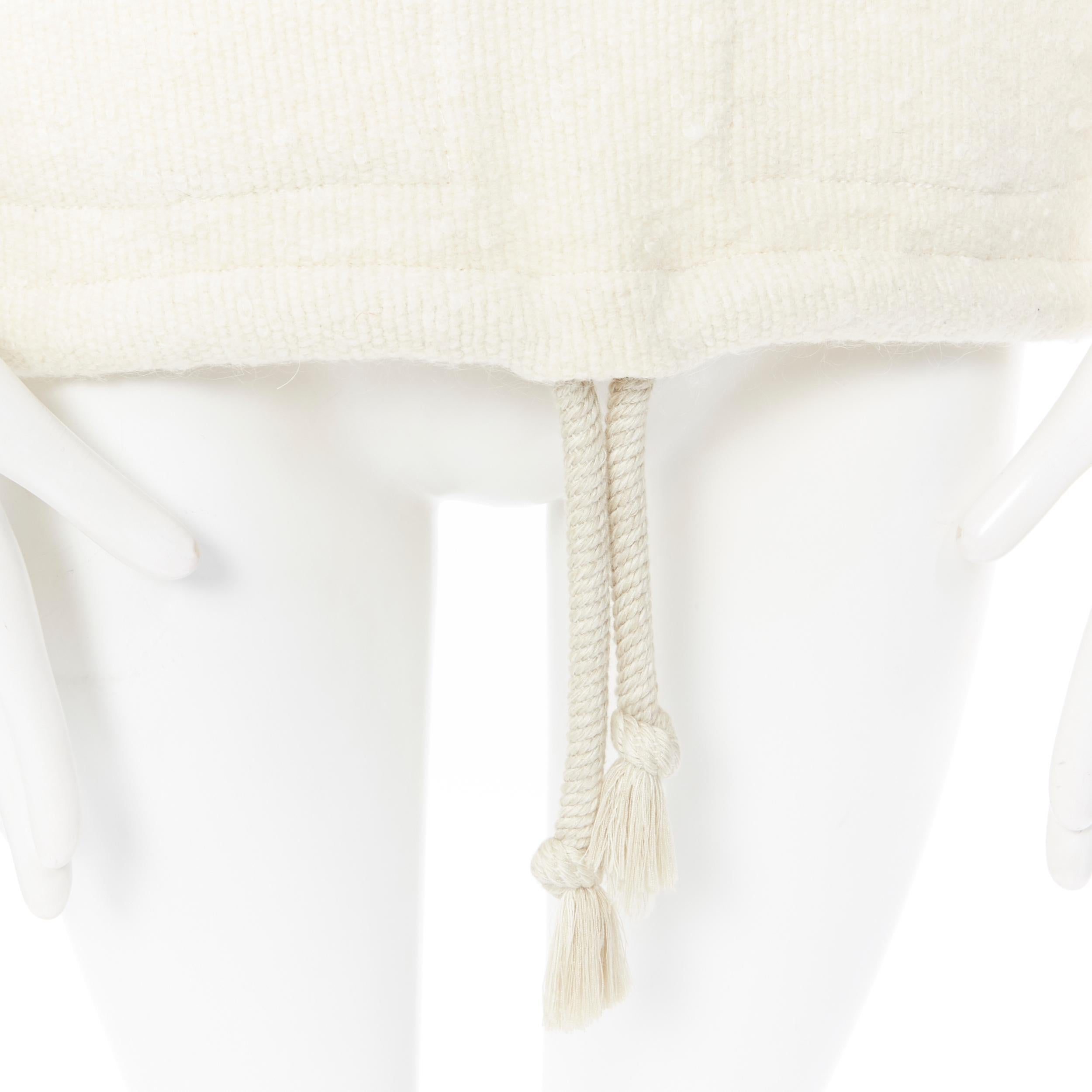 ISABEL MARANT beige virgin wool mohair blend oversized  boxy sweater FR36 6