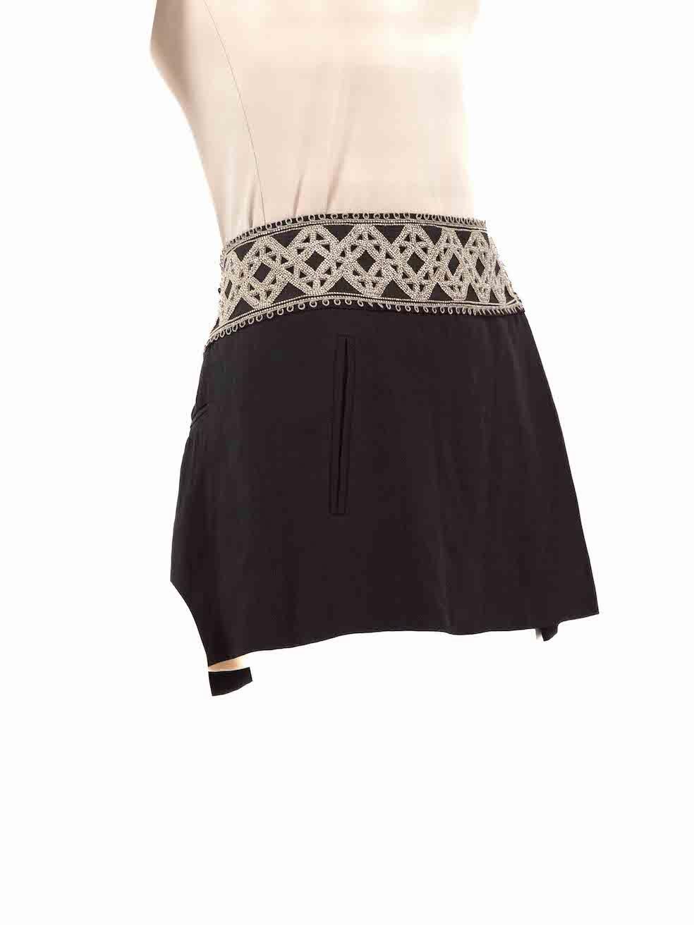 CONDITION is Very good. Hardly any visible wear to skirt is evident on this used Isabel Marant designer resale item.
 
 
 
 Details
 
 
 Black
 
 Synthetic
 
 Skirt
 
 Mini
 
 Beaded waistband
 
 Snap button fastening
 
 
 
 
 
 Made in Portugal
 
