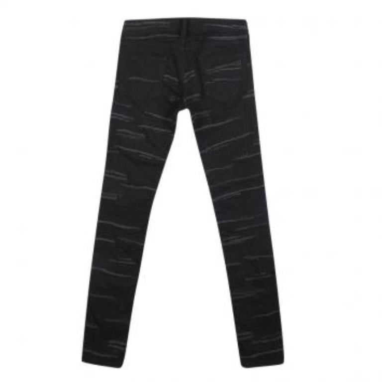 Isabel Marant Schwarze bestickte Jeans aus Denim in Skinny, S im Zustand „Gut“ im Angebot in Dubai, Al Qouz 2