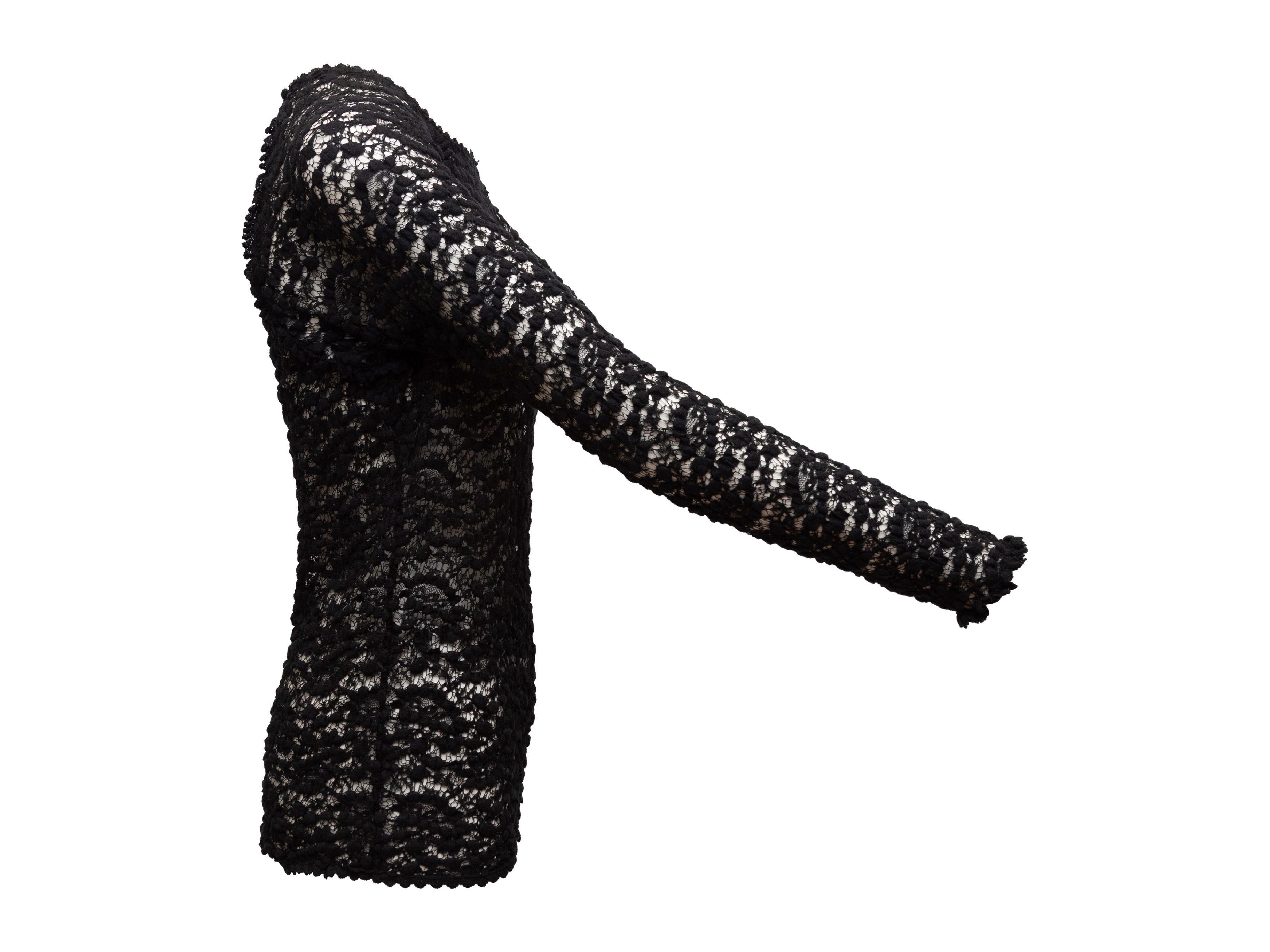 Isabel Marant Black Etoile Lace Long Sleeve Top 3