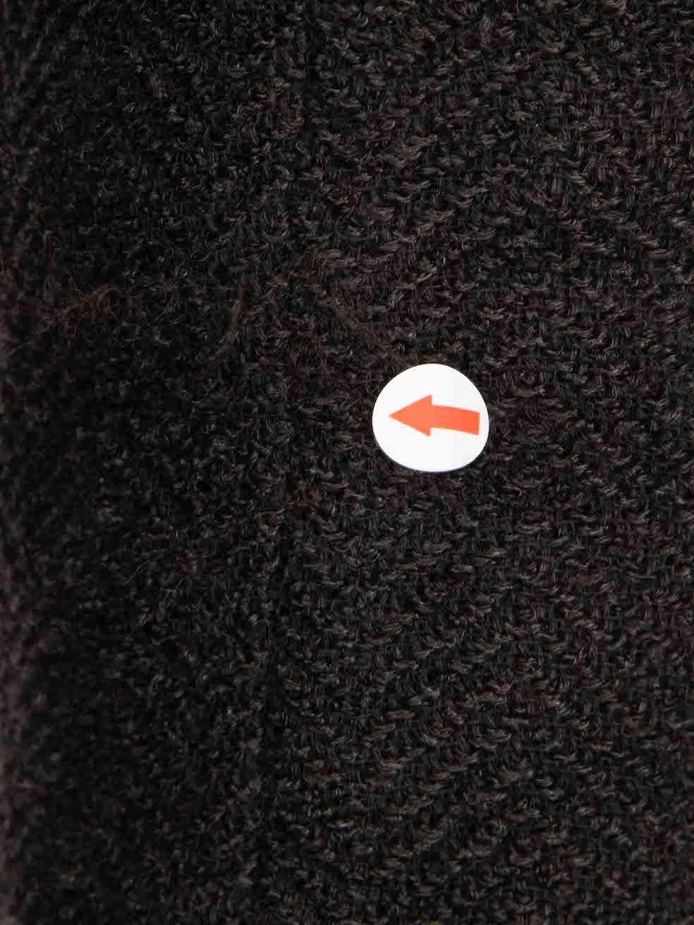 Women's Isabel Marant Black Herringbone Tweed Jacket Size S For Sale