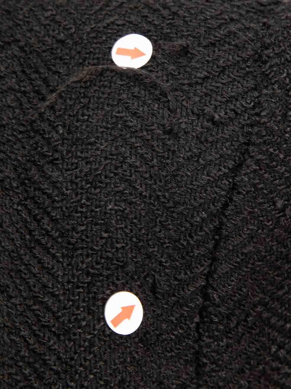 Isabel Marant Black Herringbone Tweed Jacket Size S For Sale 1
