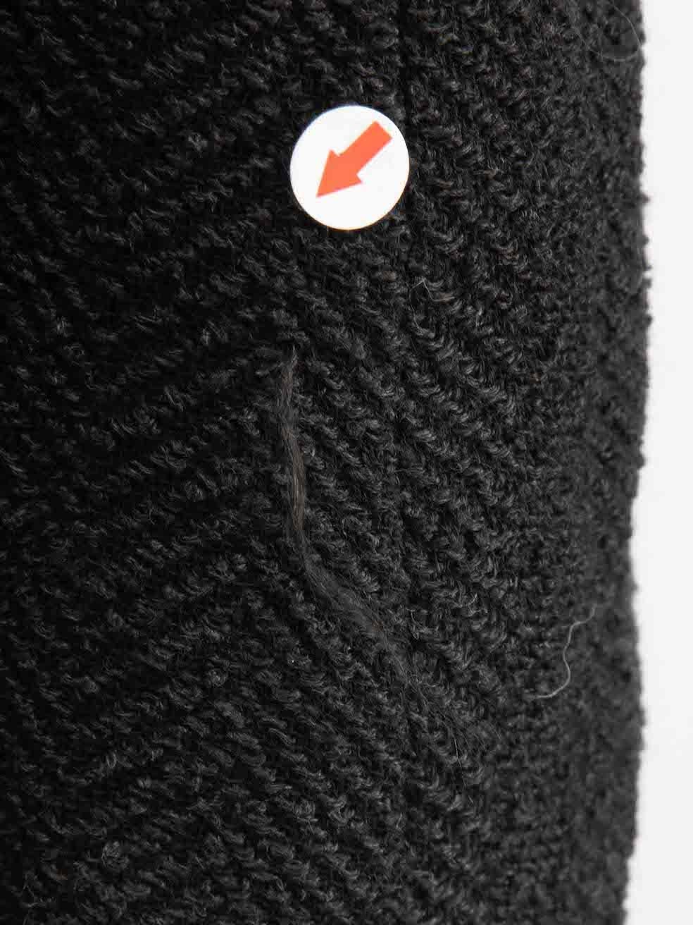 Isabel Marant Black Herringbone Tweed Jacket Size S For Sale 2
