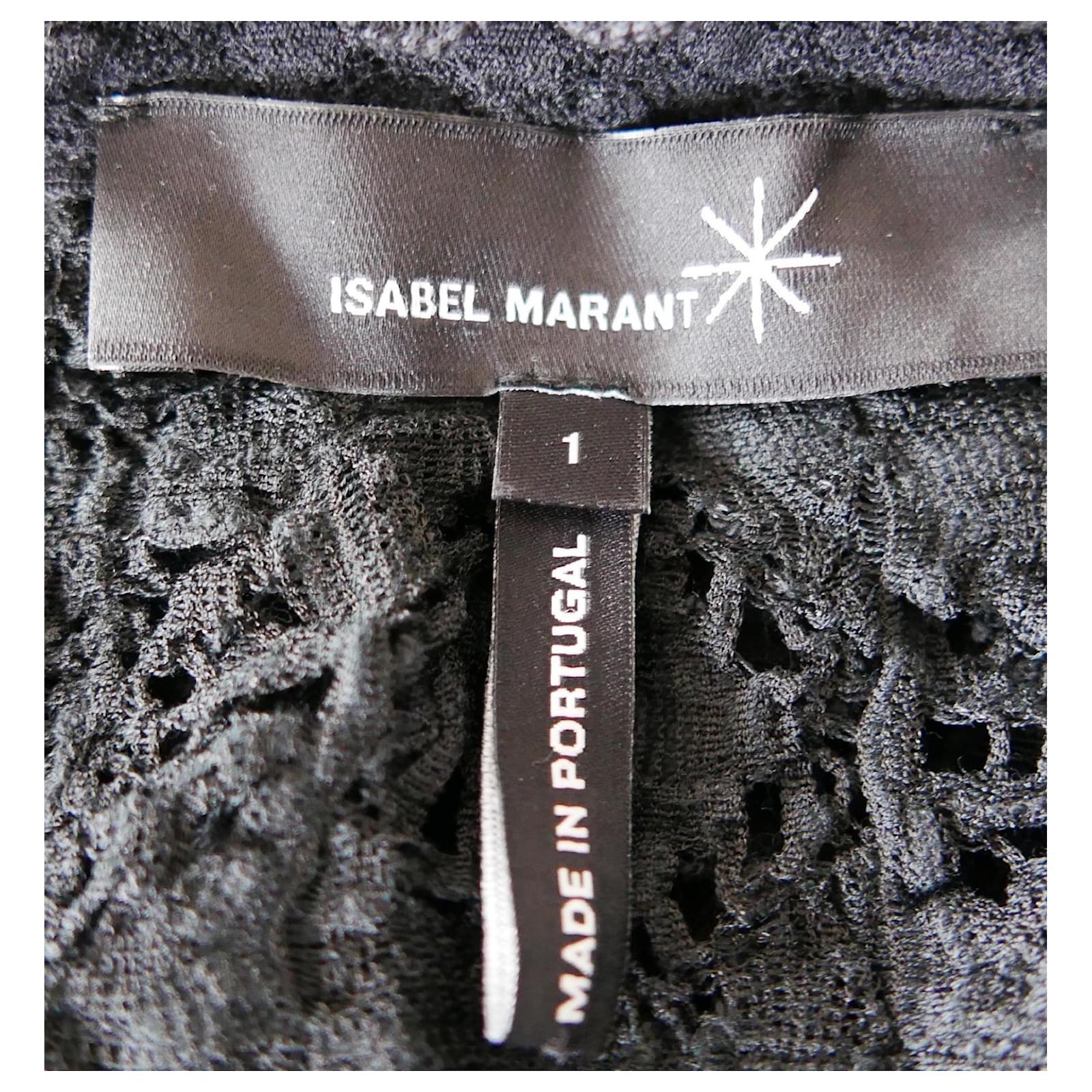 Isabel Marant Black Lace Dress For Sale 2