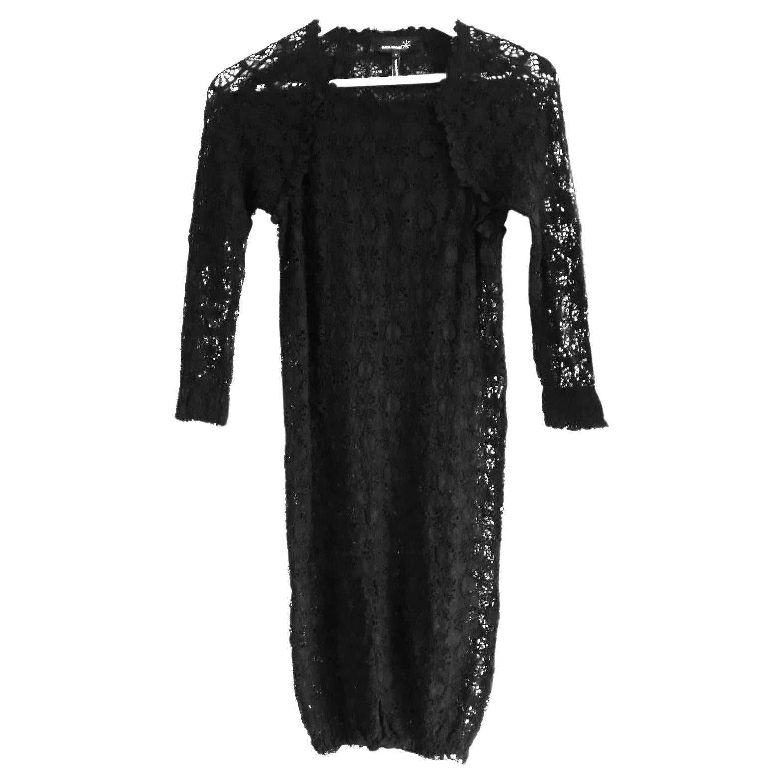 Isabel Marant Black Lace Dress For Sale