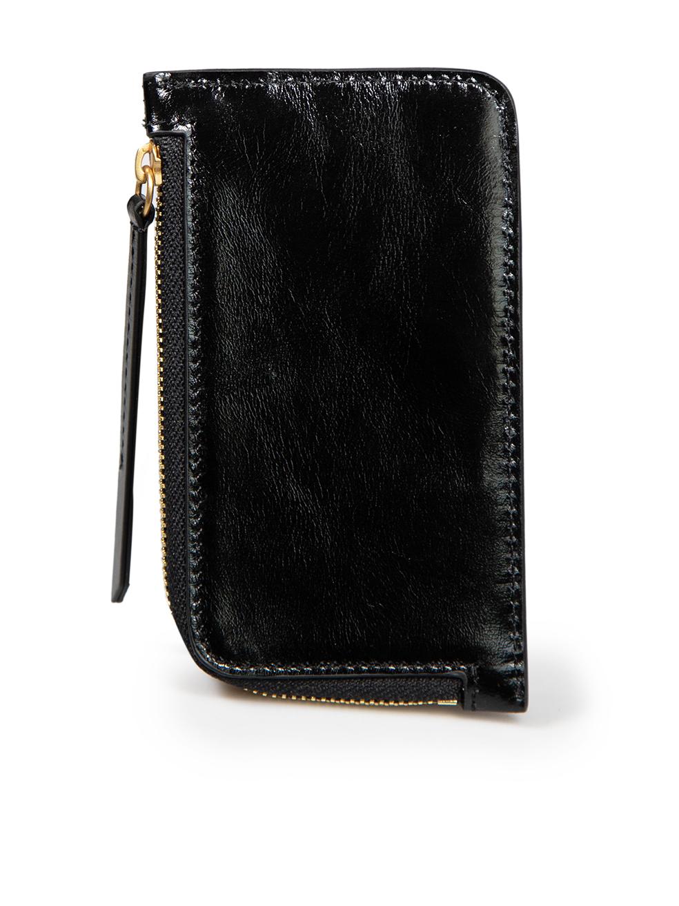 Isabel Marant Black Leather Kochi Card Holder In Excellent Condition For Sale In London, GB