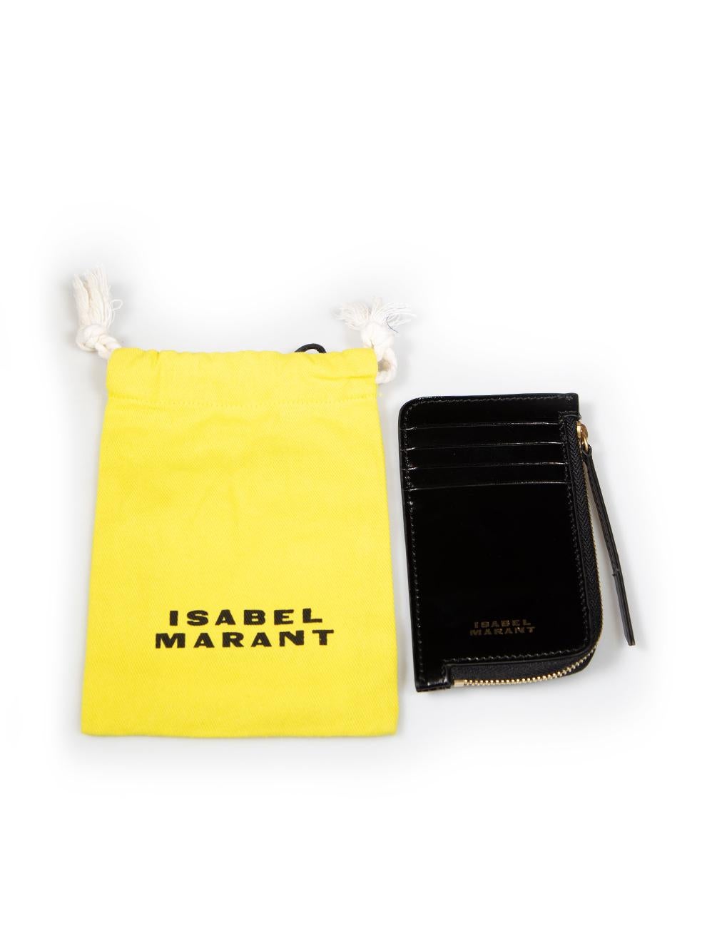 Isabel Marant Black Leather Kochi Card Holder For Sale 2