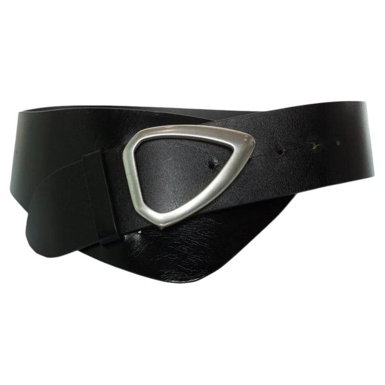 Isabel Marant, Black leather Linka belt Isabel Marant Saffiano Leather Belt - Black Belts  main image 4