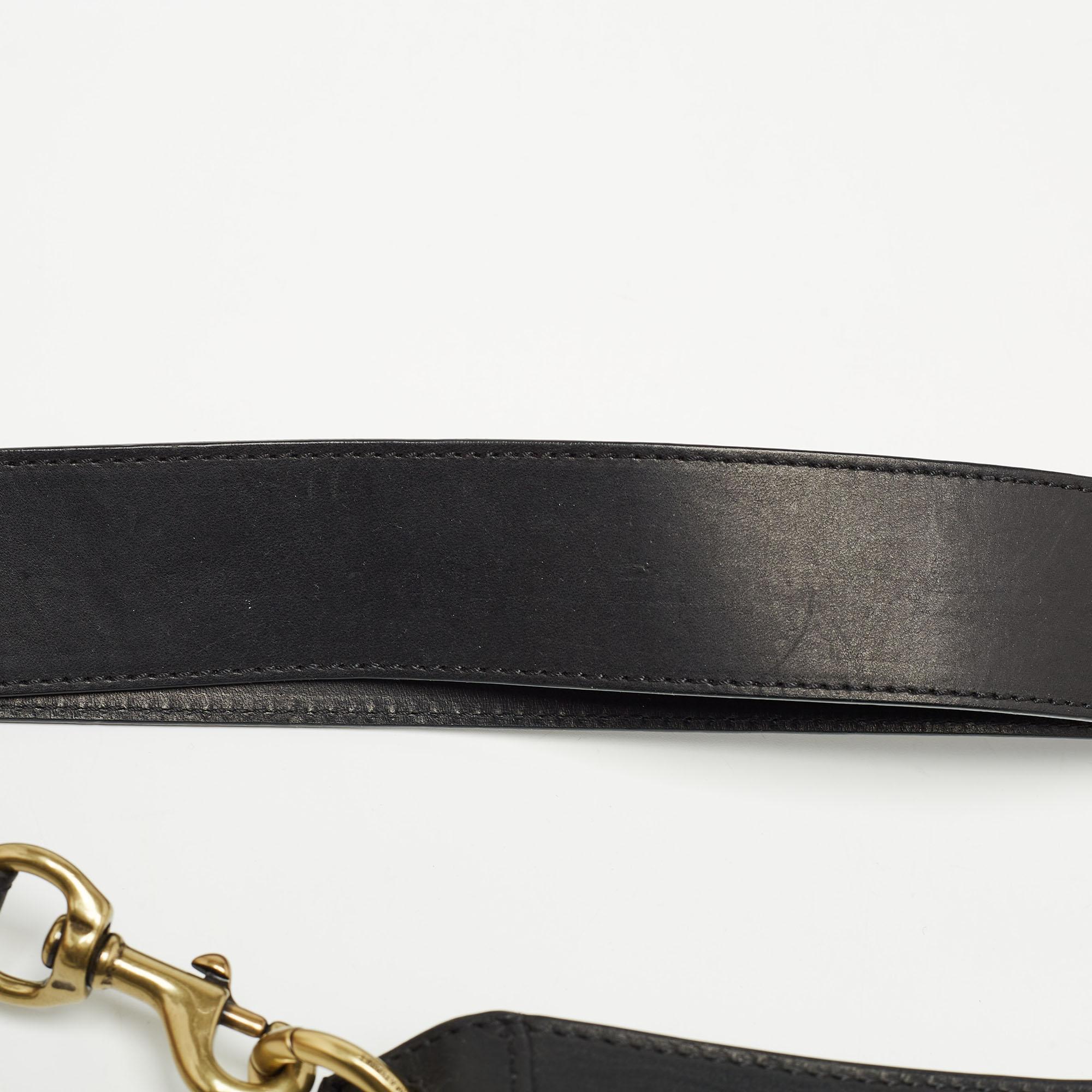 Isabel Marant Black Leather Nasko Studded Crossbody Bag For Sale 5
