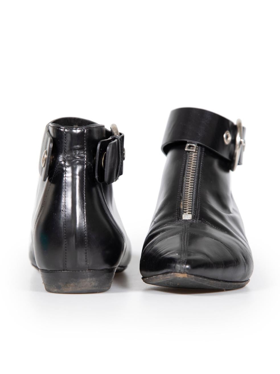 Isabel Marant Black Leather Strappy Pixie Ankle Boots Size IT 36 In Good Condition For Sale In London, GB