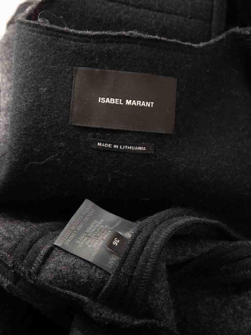 Women's Isabel Marant Black Merino Wool Fitted Jacket Size S For Sale