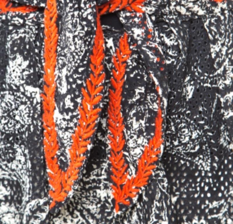 Isabel Marant Gonna a pieghe in cotone ricamato con occhielli in rosso e Isabel Marant Gonna a pieghe in cotone ricamato con occhielli in rosso e Isabel Marant Gonna a pieghe in cotone ricamato con occhielli in rosso e Isabel Marant Gonna a pieghe in cotone ricamato con occhielli in cotone ⧏34⧐ in vendita 1